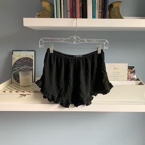 Black Brandy Melville Flowy Shorts